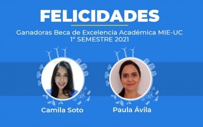 Ganadoras Beca Excelencia Académica MIE UC 2021