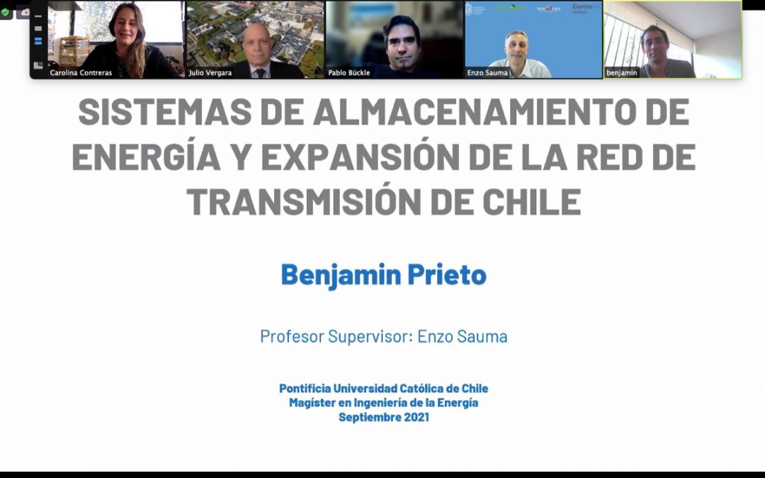 Benjamín Prieto se convierte en nuevo graduado del Magíster en Ingeniería de la Energía de la Pontificia Universidad Católica de Chile