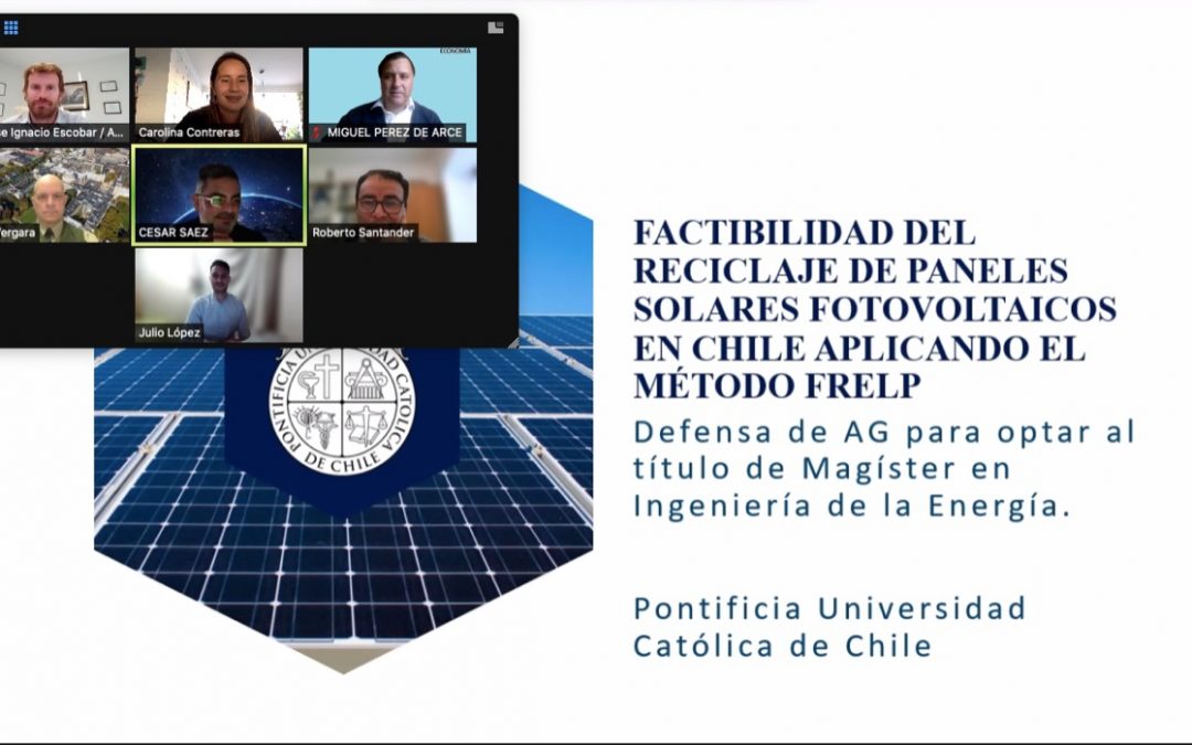 Julio López se convierte en nuevo graduado del Magíster en Ingeniería de la Energía de la Pontificia Universidad Católica de Chile