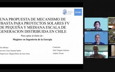 Carlos Muñoz se convierte en nuevo graduado del Magíster en Ingeniería de la Energía de la Pontificia Universidad Católica de Chile