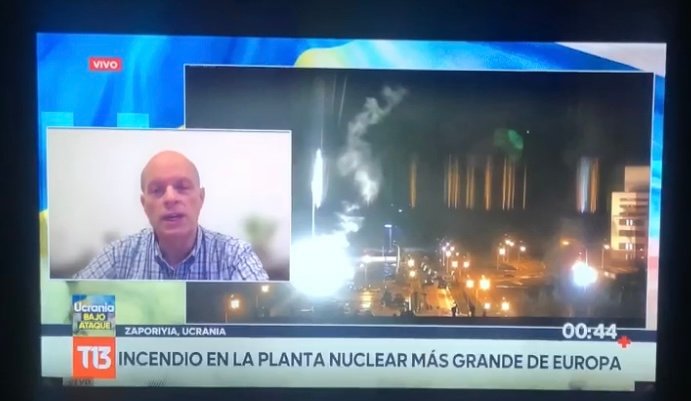 Julio Vergara en Teletrece: Ataque a planta nuclear en Ucrania.