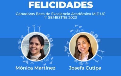 Ganadoras Beca Excelencia Académica MIE UC 2023