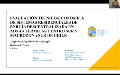 Andrés Sateler se convierte en nuevo graduado del Magíster en Ingeniería de la Energía de la Pontificia Universidad Católica de Chile