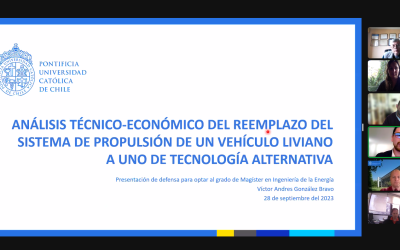 Víctor González se convierte en un nuevo graduado del Magíster en Ingeniería de la Energía de la Pontificia Universidad Católica de Chile