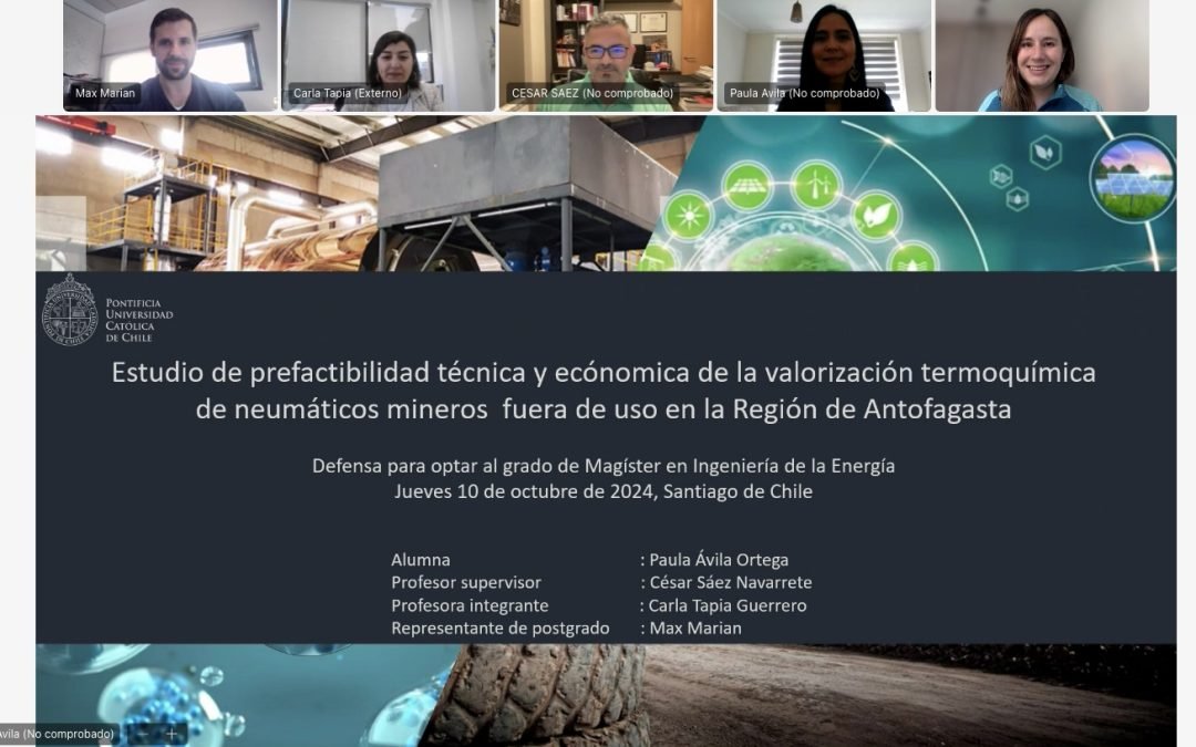 Paula Ávila se convierte en una nueva graduada del Magíster en Ingeniería de la Energía de la Pontificia Universidad Católica de Chile