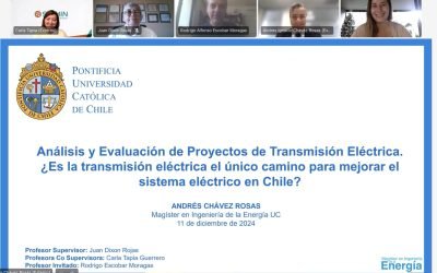 Andrés Chávez se convierte en un nuevo graduado del Magíster en Ingeniería de la Energía de la Pontificia Universidad Católica de Chile