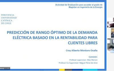 Croy Montoro se convierte en un nuevo graduado del Magíster en Ingeniería de la Energía de la Pontificia Universidad Católica de Chile