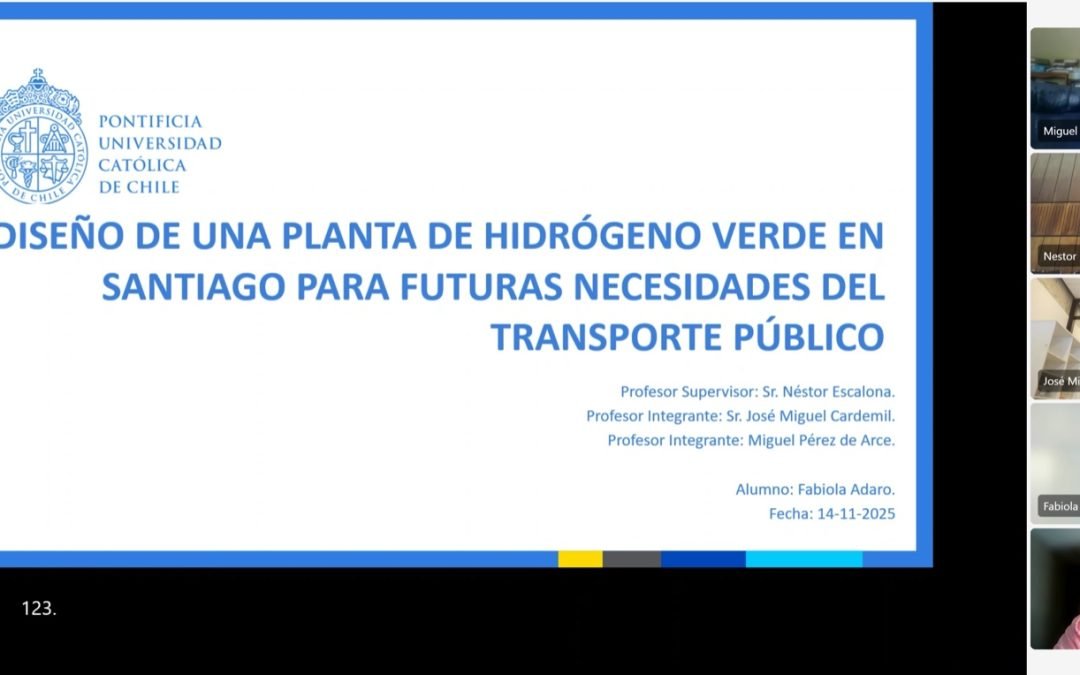 Fabiola Adaro se convierte en una nueva graduada del Magíster en Ingeniería de la Energía de la Pontificia Universidad Católica de Chile