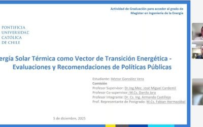 Héctor González se convierte en un nuevo graduado del Magíster en Ingeniería de la Energía de la Pontificia Universidad Católica de Chile