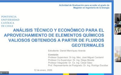 Daniel Manríquez se convierte en un nuevo graduado del Magíster en Ingeniería de la Energía de la Pontificia Universidad Católica de Chile