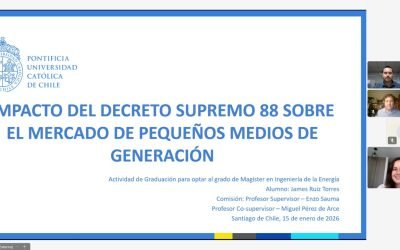 James Ruiz se convierte en un nuevo graduado del Magíster en Ingeniería de la Energía de la Pontificia Universidad Católica de Chile