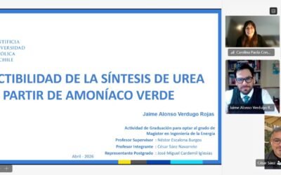 Jaime Verdugo se convierte en un nuevo graduado del Magíster en Ingeniería de la Energía de la Pontificia Universidad Católica de Chile