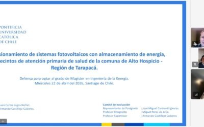 Juan Carlos Lagos se convierte en un nuevo graduado del Magíster en Ingeniería de la Energía de la Pontificia Universidad Católica de Chile